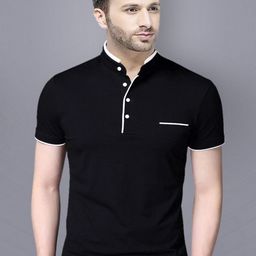 REYA Men Henley Neck Solid T-shirt-image-77