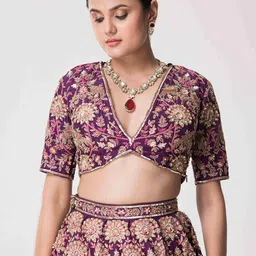 The Front Row Embellished Thread Work Ready to Wear Lehenga & Blouse With Dupatta image 3