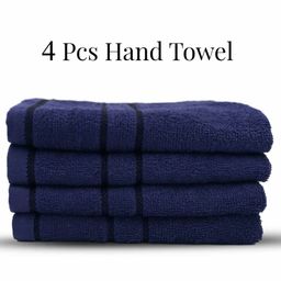 Sassoon Melrose 380 GSM Cotton Hand Towel Set of 4 - Blue-image-31