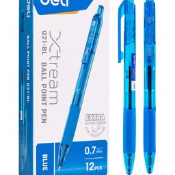 Deli Xtremm Model Roller Ball Point Pens Pack of 12 - Blue-25