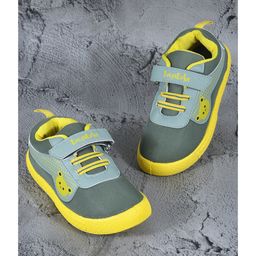 LIBERTY Mesh Detailed Lucy & Luke Text Designed Velcro Closure Shoes - Green-image-68