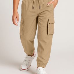 Pine Active Woven Full Length Ultra Light Crush Solid Cargo Pant - Khaki-picture-19