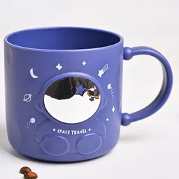 voncasa Von Casa Kids Mug 500 ml ,Blue ,Astronaut Print ,Cylindrical Shape ,Matte Finish-picture-27
