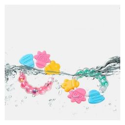 Numum Baby Teether Set of 2 Soft Silicone Fruit Shape and Ring Teether- Multicolor ( color and design may vary) image 2