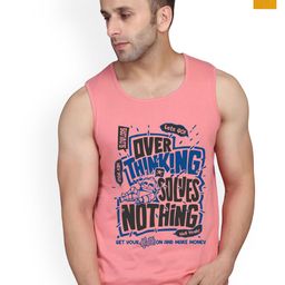 SLOWLORIS Men Pack Of 2 Printed Bio-Wash Combed Cotton Gym Vests-picture-10