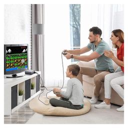 FLAZE Video Games for Kids Classic Retro Game Console with 620 Video Games and 2 Classic Controllers, Plug and Play TV Games with AV Output-PACK FO 1- COLOR MAY VARY image 4