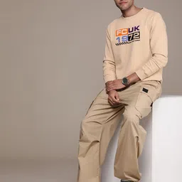 FCUK Printed Sweatshirt with Applique image 5
