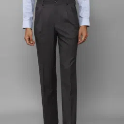 Louis Philippe Grey Regular Fit Trousers-image-69