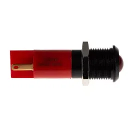 RS PRO Red Panel Mount Indicator 24V DC, Mounting Hole Size 14 mm, Termination Type Solder Tab, Model No 210866 image 4