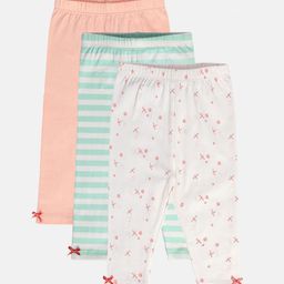 MINI KLUB Girls Pack Of 3 Cotton Ankle-Length Leggings-image-96