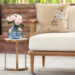 ICRAFT Beige Velvet Saanvi Cushion Cover-image-21