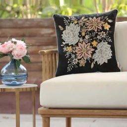 ICRAFT Black Velvet Meera Cushion Cover-image-48