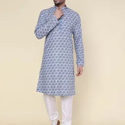 W & G Men Regular Kurta with Churidar-picture-53