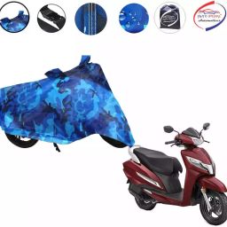 Auto Pearl Polyester Waterproof Two Wheeler Cover for Honda Activa 125,(Ocean Blue)-image-50
