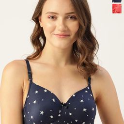 Lady Lyka Floral Bra Medium Coverage Lightly Padded-32