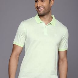 Allen Solly Pure Cotton Striped Polo Collar T-shirt-image-23