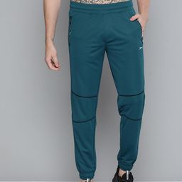 Slazenger Men Teal Blue Solid Running Track Joggers-image-59