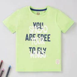 Ed-a-Mamma Kids Light Green Graphic Print T-Shirt-picture-20