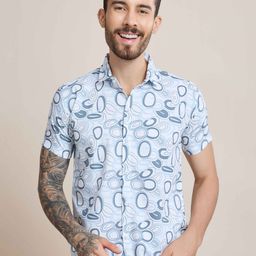 Fashion Ritmo Men Opaque Printed Casual Shirt-image-66