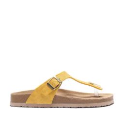 HF Journey Women's Anna Carina Yellow T-Strap Sandals-image-8