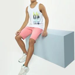 Jack & Jones Pink Regular Fit Denim Shorts-picture-26