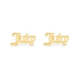 Juicy Couture Alice Golden Stud Earrings-image-27
