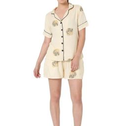 Smarty Pants Cream Cotton Print Shirt With Shorts-picture-10