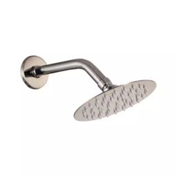 Hindware 152.4 mm (6 Inch) Round Stainless Steel Silver Wall Mount Overhead Shower, F160144-image-69
