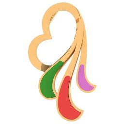 P.C. Chandra Jewellers 22k Yellow Gold Tricolour Pendant-picture-42