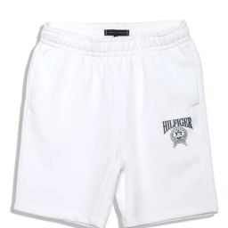 Tommy Hilfiger Kids White Cotton Logo Shorts-picture-1