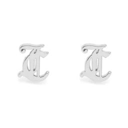 Juicy Couture Lucy Mini Silver Stud Earrings-35