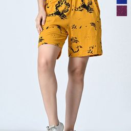 BAESD Women Printed High-Rise Shorts-picture-38
