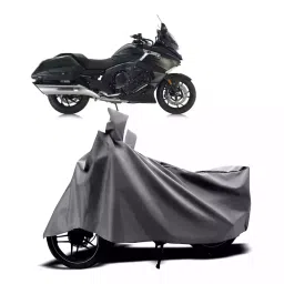 Auto Pearl Two Wheeler Cover with Bag for BMW K 1600, Silver-picture-37