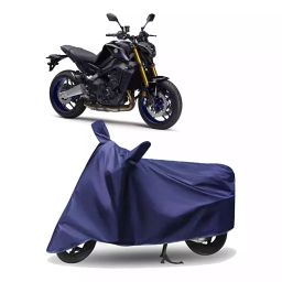 Auto Pearl Polyester Two Wheeler Cover for Yamaha MT-09,(Navy Blue)-image-45