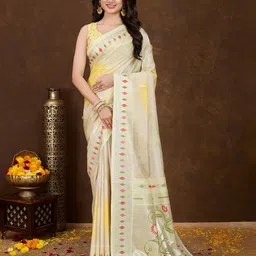 Rekha Maniyar Woven Design Zari Khandua Silk Banarasi Saree-image-73