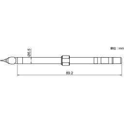 Hakko Replacement Soldering Tip T51 Series Correspondence For FX-9705, T51-LA3-22