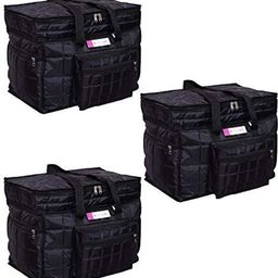 prettykrafts Black 3 Pieces Reusable Multi-Utility Organisers-3