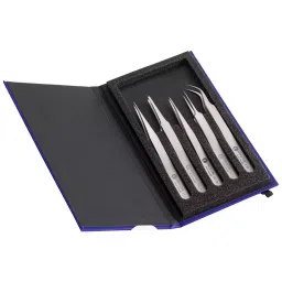 IDEAL-TEK TWEEZERS SET, TITANIUM, 5PCS, K5HP.TA-48