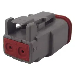 DEUTSCH - TE CONNECTIVITY PLUG HOUSING, 2POS, PA GF, GREY, DT06-2S-15