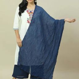 Rangriti Blue Cotton Dupatta-37