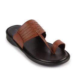 Fausto Men's Tan Toe Ring Sandals-picture-46
