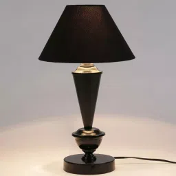 Tucasa NTU-54 B-22 Table Lamp with Metal Base (Black) image 2