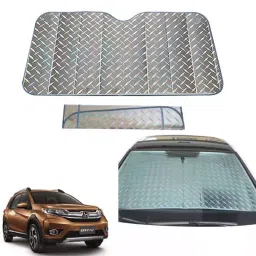 Auto Pearl F60 Dashboard Sun Shade Cover with Suction Cup for Honda BRV (Grey)-25