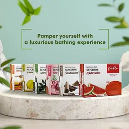 PABLO Set Of 4 Glycerine Lemon Bathing Soap Bar For Extra Glow - 75g Each image 5