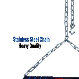 rioff Rioff® Hanging Pull Up Bar for Height Increaser and Pull Exercise with Heavy Chain With Weight Lifting Gloves 6FT image 4