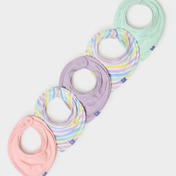 Mi Arcus Drool Bib Pack of 5 - Multicolor-image-0