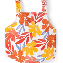 Pine Kids Cotton Knit Sleeveless Top Floral Print - Multicolor-image-58