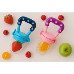 Badal Kidz baby Silicone Food/Fruit Nibbler, Baby Food and Fruit Feeder Combo - Blue & Pink ( pack of 2)-18