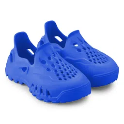 HOPPA SWEDEN Solid Perforated Slip On Clogs - Royal Blue-picture-49