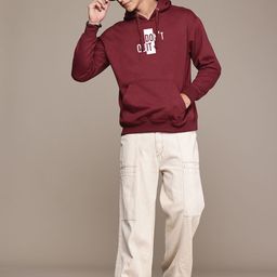 Mast & Harbour Men Graphic Printed Hooded Sweatshirt-picture-44